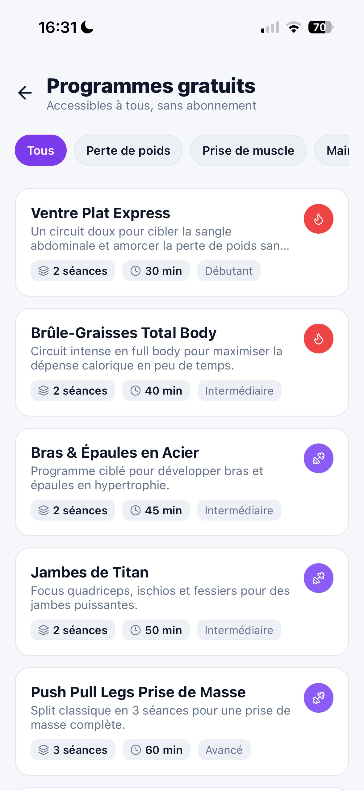 Suivi de progression Hyperion